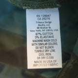 Nili Lotan Jenna Camo Cropped Raw Edge Pants Army Green Stretch Cotton Size 4