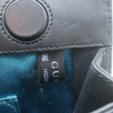 Gucci Ophidia Small Chain Strap Shoulder Bag Red Suede & Black Patent Leather