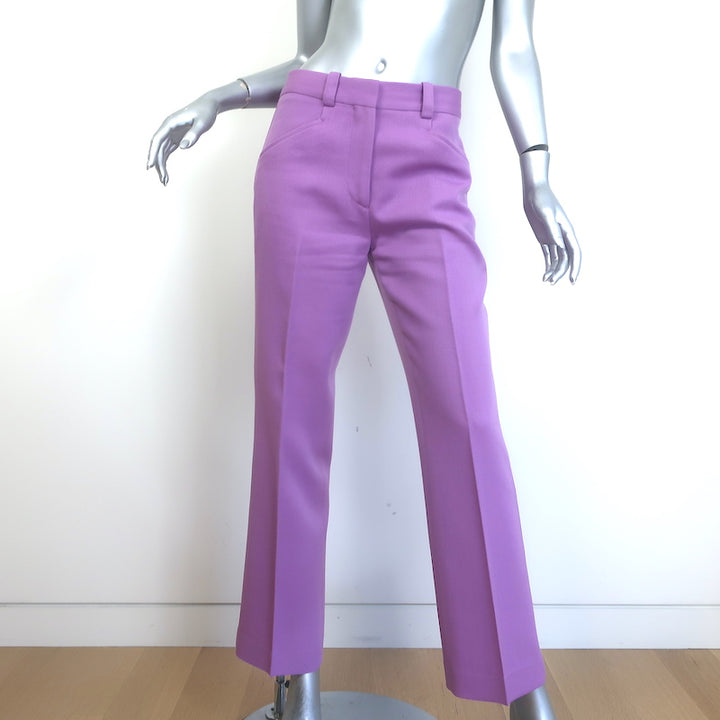 Victoria Beckham Single Breasted Suit Lavender Wool Twill Size 2/4