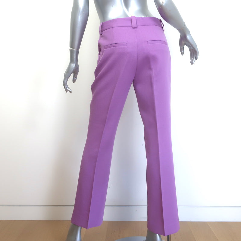 Victoria Beckham Single Breasted Suit Lavender Wool Twill Size 2/4
