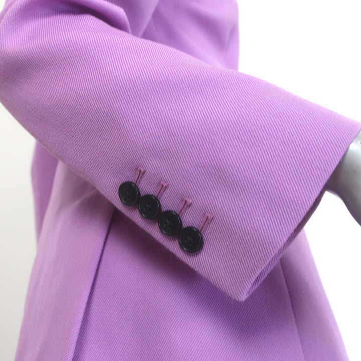 Victoria Beckham Single Breasted Suit Lavender Wool Twill Size 2/4