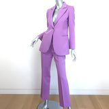 Victoria Beckham Single Breasted Suit Lavender Wool Twill Size 2/4