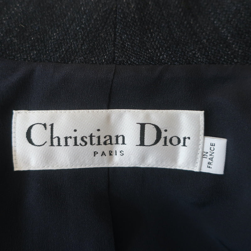 Christian Dior Bar Vest Navy Linen-Wool Size US 8