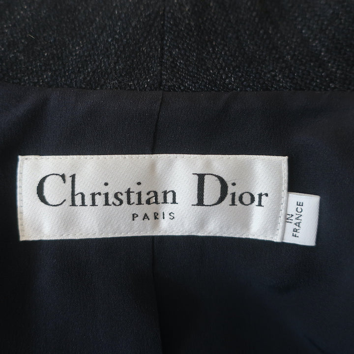 Christian Dior Bar Vest Navy Linen-Wool Size US 8