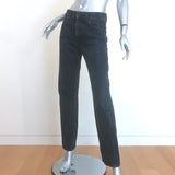 R13 Romeo Slim Leg Jeans Onyx Black Cotton Size 25