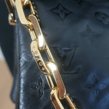 Louis Vuitton Coussin PM Crossbody Bag Black Monogram Embossed Leather
