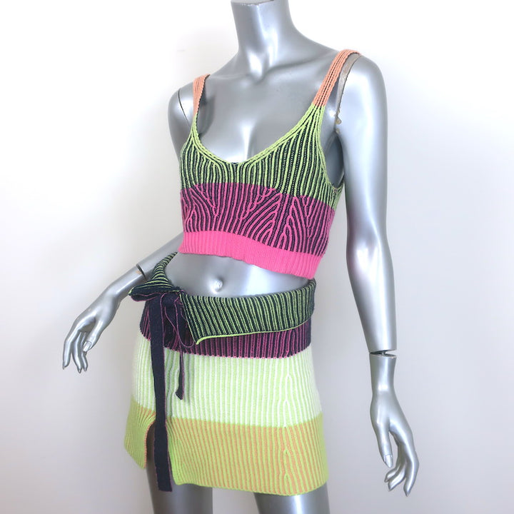 Jonathan Simkhai Gina Bralette &amp; Ivana Mini Skirt Set Multicolor Size Extra Small
