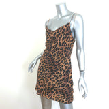 Alice + Olivia Harmony Leopard Print Mini Slip Dress Size 2
