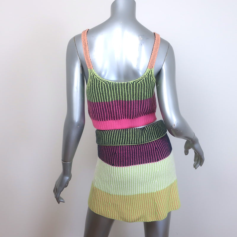 Jonathan Simkhai Gina Bralette &amp; Ivana Mini Skirt Set Multicolor Size Extra Small