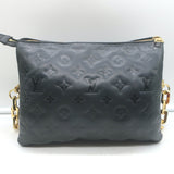 Louis Vuitton Coussin PM Crossbody Bag Black Monogram Embossed Leather