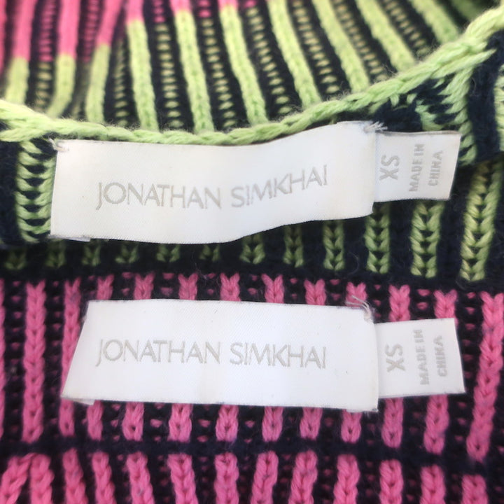 Jonathan Simkhai Gina Bralette &amp; Ivana Mini Skirt Set Multicolor Size Extra Small