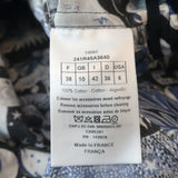 Christian Dior Belted Shirtdress Blue Celestial Print Cotton Size US 6