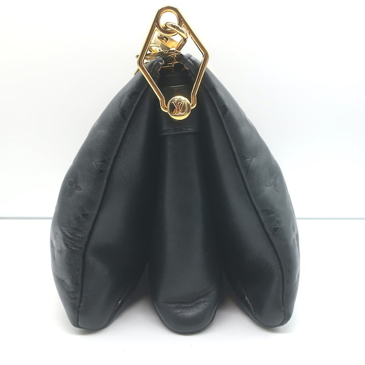 Louis Vuitton Coussin PM Crossbody Bag Black Monogram Embossed Leather
