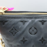 Louis Vuitton Coussin PM Crossbody Bag Black Monogram Embossed Leather