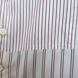 Christian Dior Striped Silk Blouse Cream/Red Size US 2 Long Sleeve Tunic Top