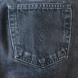 R13 Romeo Slim Leg Jeans Onyx Black Cotton Size 25