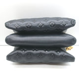 Louis Vuitton Coussin PM Crossbody Bag Black Monogram Embossed Leather