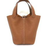Hermes Picotin Lock 18 Bag Gold Clemence Leather Palladium Hardware NEW