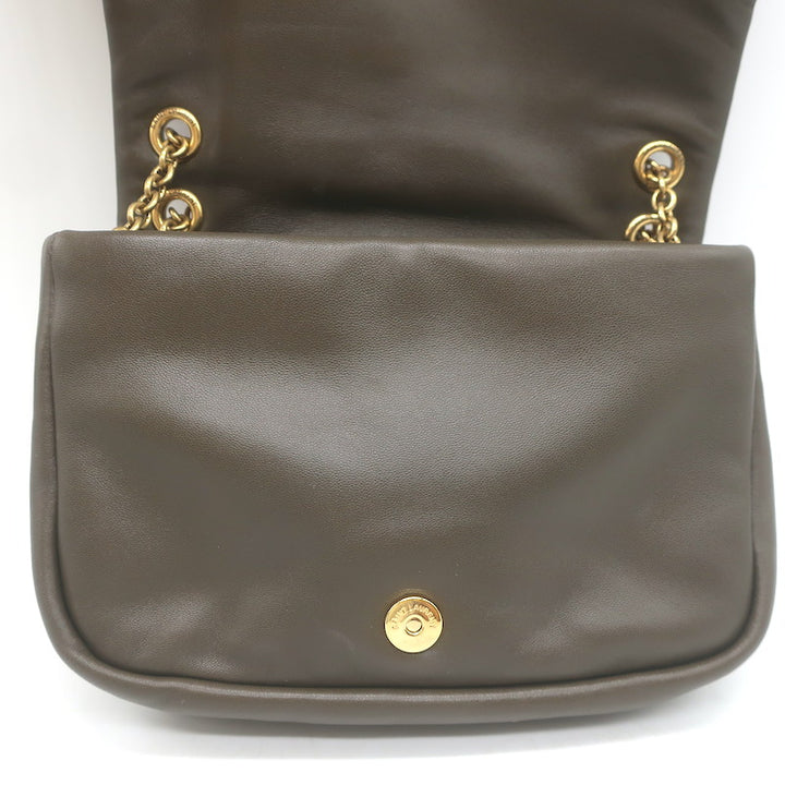 Saint Laurent Mini Jamie 4.3 Patchwork Leather Shoulder Bag Olive Brown