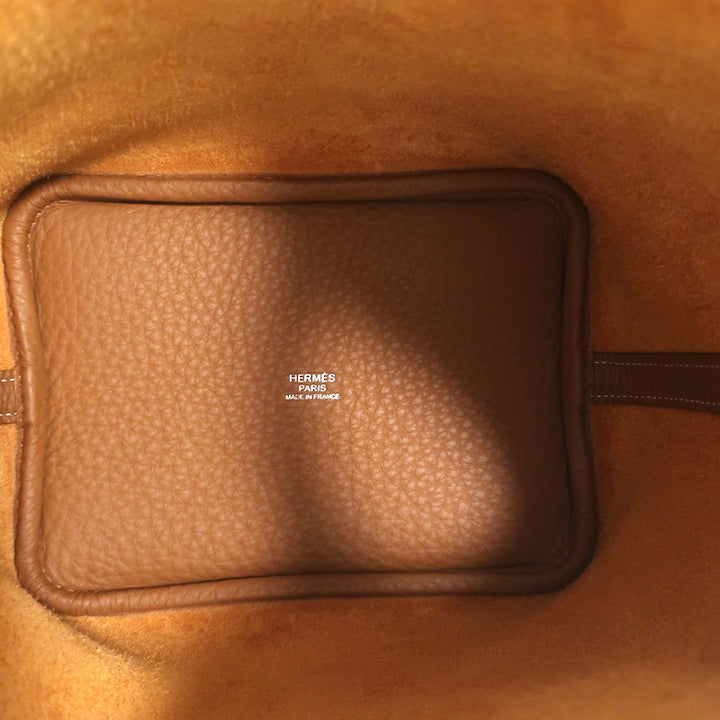 Hermes Picotin Lock 18 Bag Gold Clemence Leather Palladium Hardware NEW