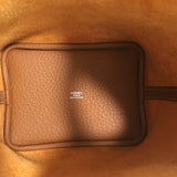 Hermes Picotin Lock 18 Bag Gold Clemence Leather Palladium Hardware NEW