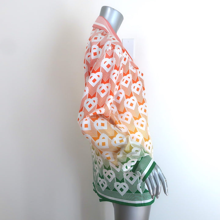Casablanca Gradient Heart Monogram Shirt &amp; Shorts Set Multi Size 36/Extra Small