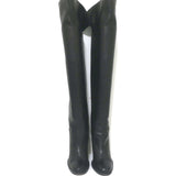 Ralph Lauren Collection Over the Knee Boots Black Leather Size 7