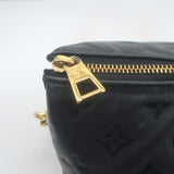 Louis Vuitton Coussin PM Crossbody Bag Black Monogram Embossed Leather