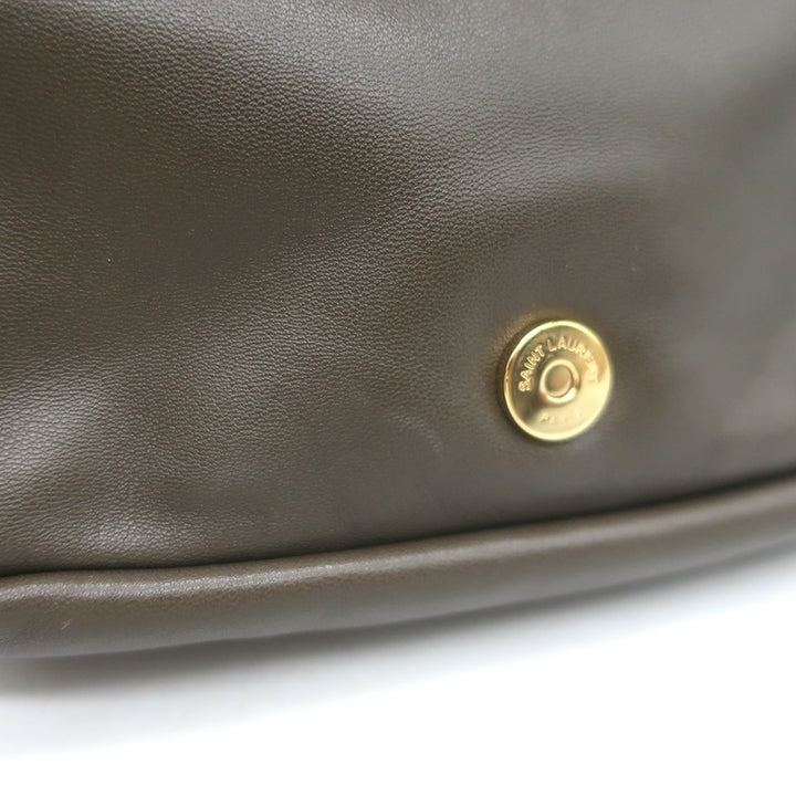 Saint Laurent Mini Jamie 4.3 Patchwork Leather Shoulder Bag Olive Brown