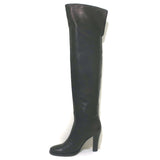 Ralph Lauren Collection Over the Knee Boots Black Leather Size 7