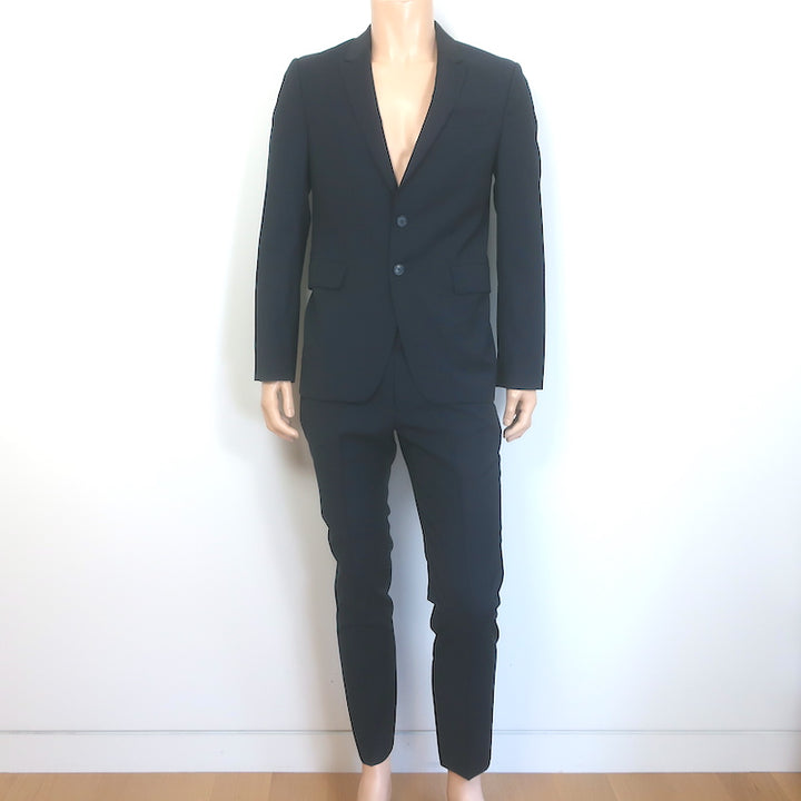 Paul Smith Tailored Fit Two-Button Suit Navy Wool-Mohair Size 38