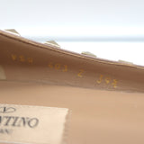 Valentino Rockstud Pointed Toe Ballet Flats Red Leather Size 39.5