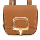 Hermes Mini Della Cavalleria Crossbody Bag Gold Veau Epsom Leather NEW