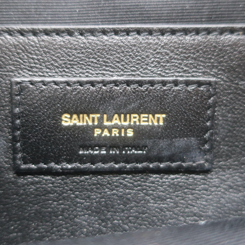 Saint Laurent Mini Jamie 4.3 Patchwork Leather Shoulder Bag Olive Brown