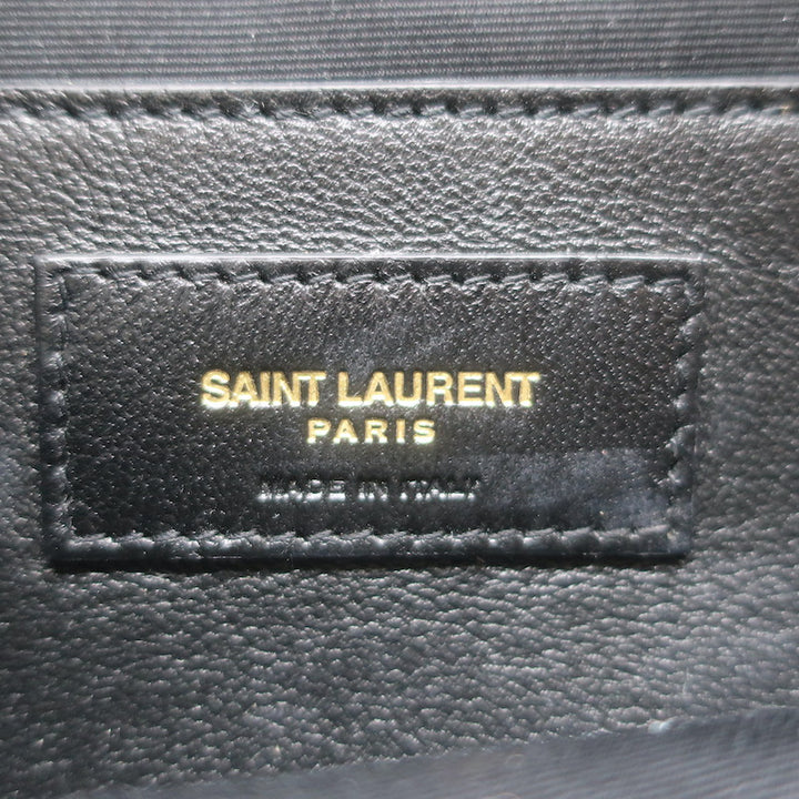 Saint Laurent Mini Jamie 4.3 Patchwork Leather Shoulder Bag Olive Brown