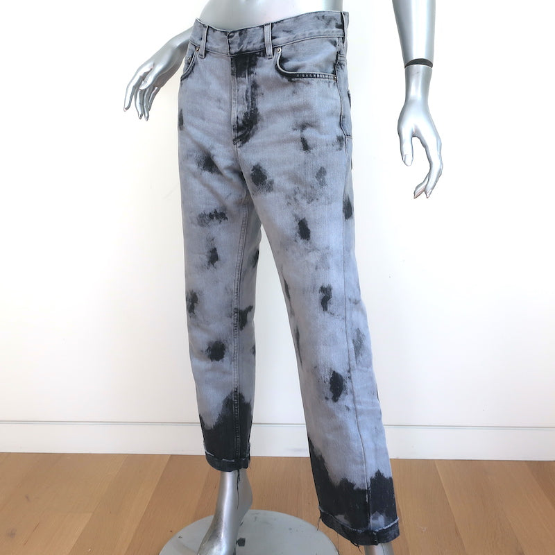 Christian Dior 01 Tie Dye Jeans Gray Denim Size US 4