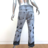 Christian Dior 01 Tie Dye Jeans Gray Denim Size US 4
