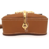 Hermes Mini Della Cavalleria Crossbody Bag Gold Veau Epsom Leather NEW
