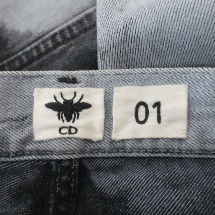 Christian Dior 01 Tie Dye Jeans Gray Denim Size US 4