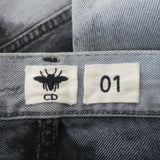 Christian Dior 01 Tie Dye Jeans Gray Denim Size US 4
