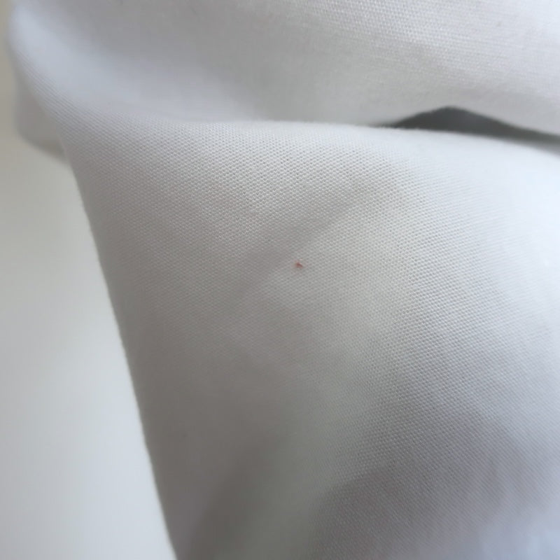 Miu Miu Gathered-Yoke Button Down Shirt White Cotton Poplin Size 44
