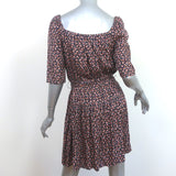 Rebecca Taylor Belted Mini Dress Multicolor Floral Print Size 2