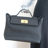 Hermes 24/24 Bag 29 Black Togo Leather Gold Hardware NEW