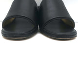 Bottega Veneta The Band Mules Black Leather Size 40 Slide Sandals