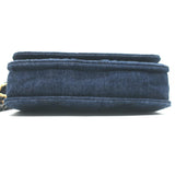 Chanel 19 Quilted Denim Wallet on Chain Indigo Small Crossbody Bag