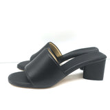 Bottega Veneta The Band Mules Black Leather Size 40 Slide Sandals