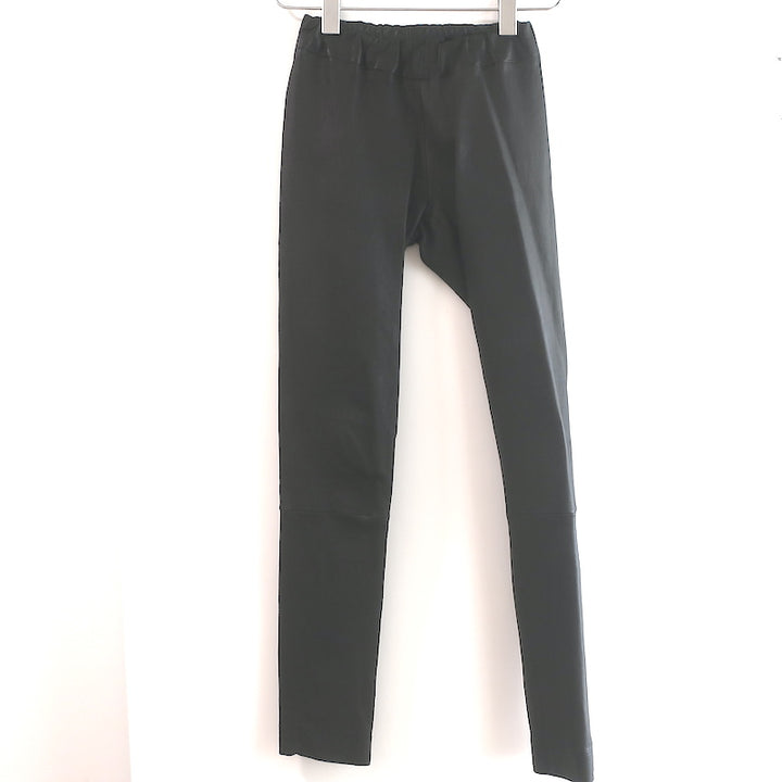 The Row Moto Leather Leggings Black Size Extra Extra Small
