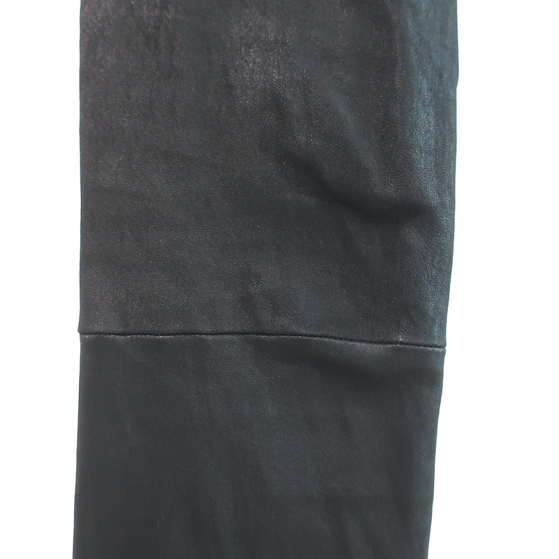 The Row Moto Leather Leggings Black Size Extra Extra Small