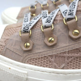 Christian Dior Walk'n'Dior Cannage Technical Mesh Sneakers Nude Size 38.5