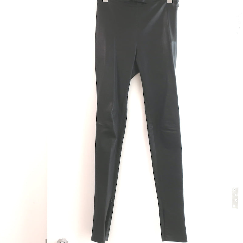 Givenchy Black Stretch High Waisted Knit Leggings Sz S(27)Authentic NEW w/  Tag
